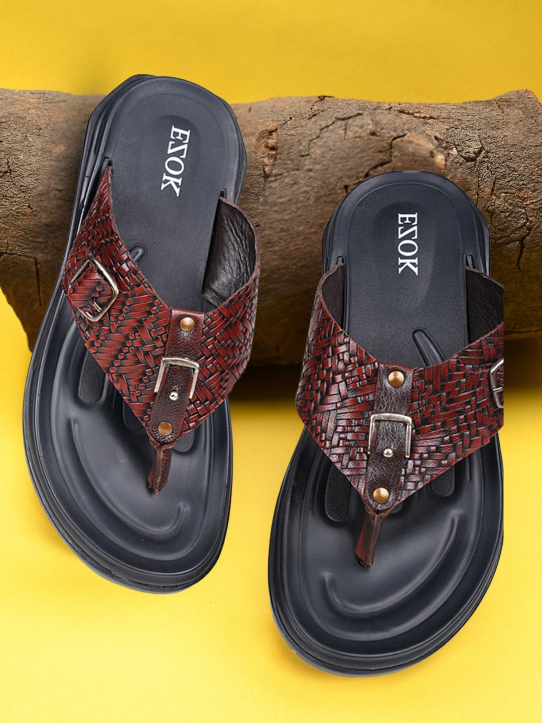 Ezok Men's Genuine Leather Sandals Comfortable, Stylish, and Durable Footwear for Summer